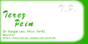 terez pein business card